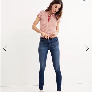 Madewell high rise tencel skinny jeans car wash waist 30